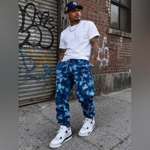 Brand new with tags PRPS (Purple Brand) premium tie-dye jogger sweatpants $$$